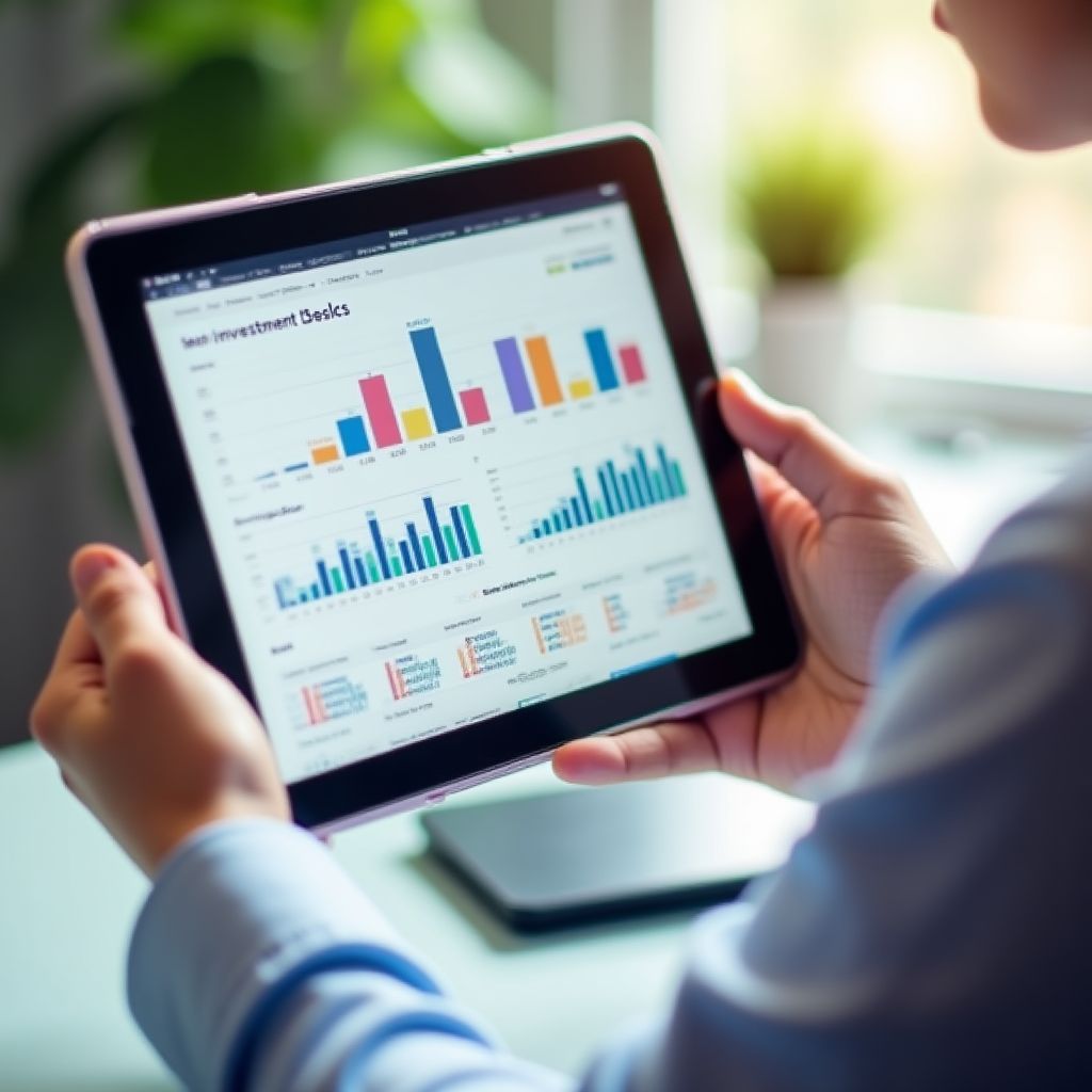 Persona aprendiendo conceptos básicos de inversión